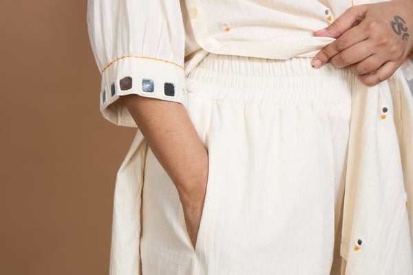 Anushka Tunic Set -Ivory