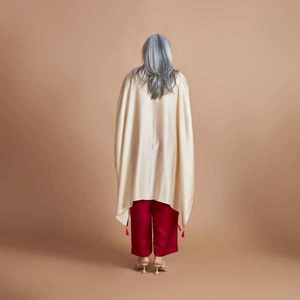 ANANTA Kaftan Set - Ivory Red