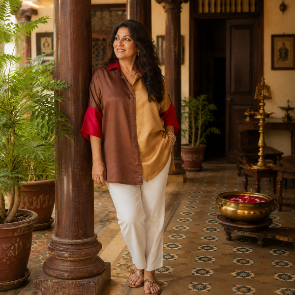 GIN Oversize shirt - Chettinad Spice