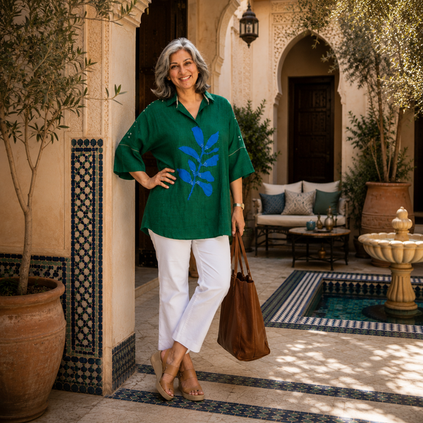 GIN Oversize shirt - Dark Green
