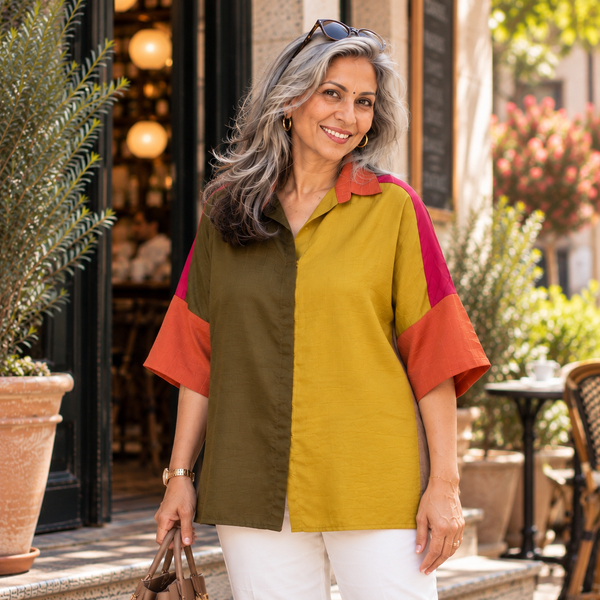 GIN Oversize Shirt - Colors of Kutch