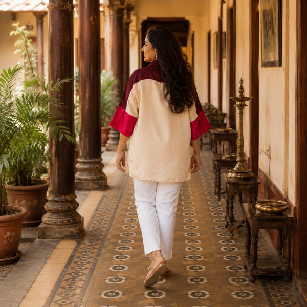 GIN Oversize shirt - Chettinad Spice