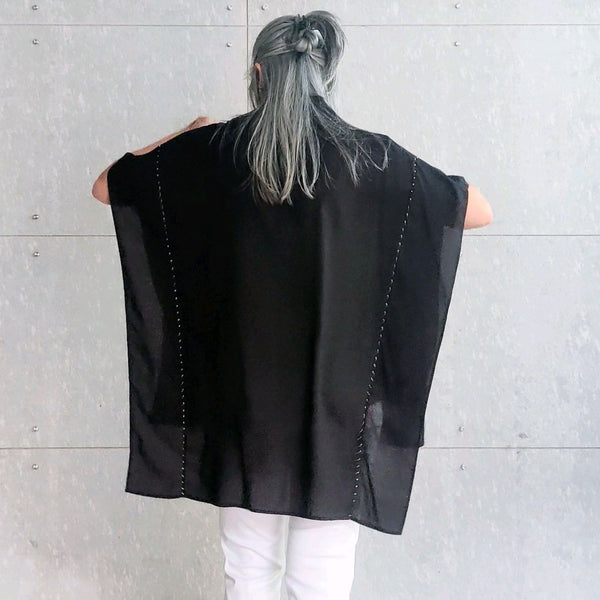 NARA Kaftan shirt - Black Modal